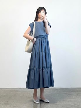 「agnes b.（アニエスベー）のアイテム」を使った、しちみ🌶さん（レディース・168cm）の春コーディネート