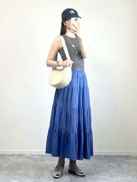 「agnes b.（アニエスベー）のアイテム」を使った、しちみ🌶さん（レディース・168cm）の夏コーディネート