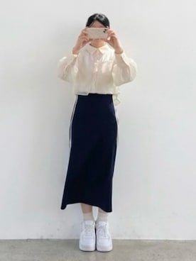 「Heather（ヘザー）のアイテム」を使った、しちみ🍪さん（レディース・168cm）の春コーディネート