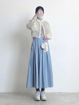 「Heather（ヘザー）のアイテム」を使った、しちみ🍪さん（レディース・168cm）の春コーディネート