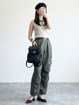 「アイテム（チョーカー）」を使った、しちみ🌶さん（レディース・168cm）の夏コーディネート