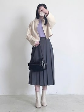 「3coins（3coins）のアイテム」を使った、しちみ🍪さん（レディース・168cm）の春コーディネート