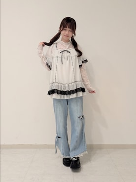 「myu:loret（ミュウロレット）のアイテム」を使った、ひかりさん（レディース・150cm）の春コーディネート