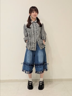 「myu:loret（ミュウロレット）のアイテム」を使った、ひかりさん（レディース・150cm）の春コーディネート
