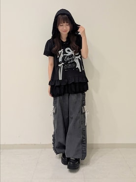「myu:loret（ミュウロレット）のアイテム」を使った、ひかりさん（レディース・150cm）の夏コーディネート