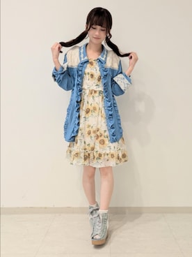 「myu:loret（ミュウロレット）のアイテム」を使った、ひかりさん（レディース・150cm）の春コーディネート