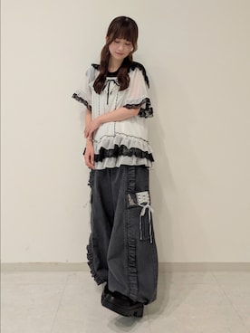「myu:loret（ミュウロレット）のアイテム」を使った、ひかりさん（レディース・150cm）の夏コーディネート
