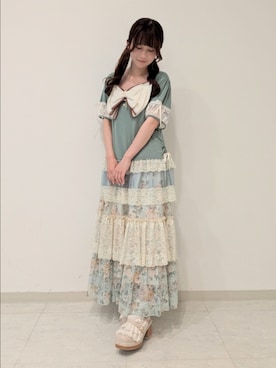 「myu:loret（ミュウロレット）のアイテム」を使った、ひかりさん（レディース・150cm）の春コーディネート