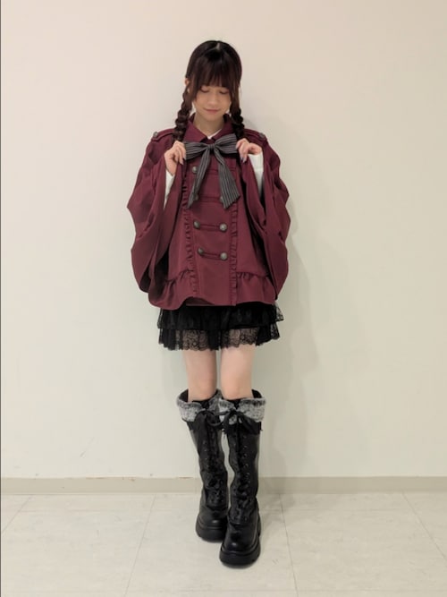 リボン付きナポレオンケープ