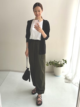 やすえ(身長170cm)さん（レディース・170cm）の夏コーディネート