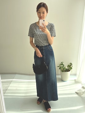 「nissen（ニッセン）のアイテム」を使った、やすえ(身長170cm)さん（レディース・170cm）の夏コーディネート