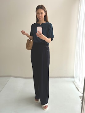 やすえ(身長170cm)さん(レディース・170cm)の夏コーディネート