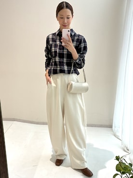 やすえ(身長170cm)さん（レディース・170cm）の秋コーディネート