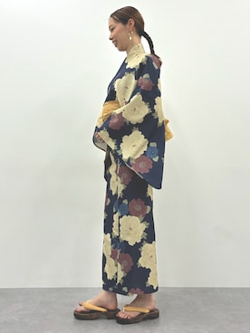 「アイテム（和装小物）」を使った、やすえ(身長170cm)さん（レディース・170cm）の夏コーディネート