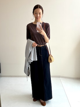 やすえ(身長170cm)さん（レディース・170cm）の秋コーディネート