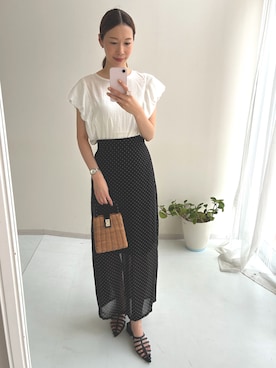 やすえ(身長170cm)さん(レディース・170cm)の夏コーディネート