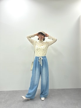 「スタッフコーデ」｜やすえ(身長170cm)さん（レディース・170cm）の春コーディネート