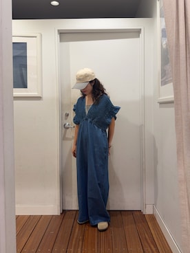 「URBAN RESEARCH（アーバンリサーチ）のBIRKENSTOCK　Tokio（サンダル、ベージュ系）」を使った、Misakiさん（レディース・156cm）の秋コーディネート