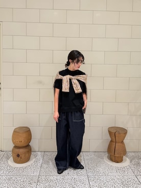 「URBAN RESEARCH（アーバンリサーチ）のREMME　ローファー（ローファー、ブラック系）」を使った、Misakiさん（レディース・156cm）の秋コーディネート