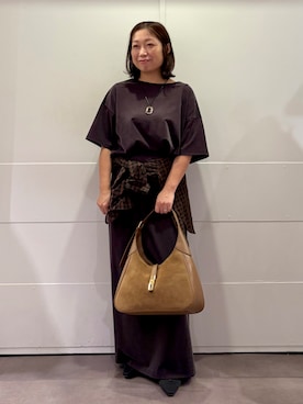 「UNTITLED（アンタイトル）のアイテム（スカート）」を使った、tokoさん（レディース・150cm）の秋コーディネート