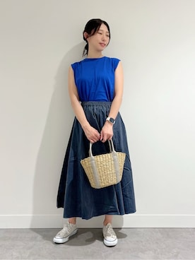canaさん（レディース・159cm）の夏コーディネート