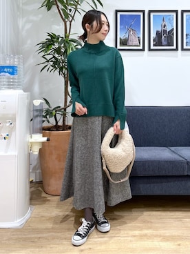 吉村佳菜子さん(レディース・160cm)の冬コーディネート