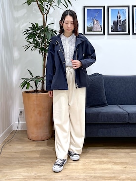 「SOUP（スープ）のアイテム」を使った、吉村佳菜子さん（レディース・160cm）の春コーディネート