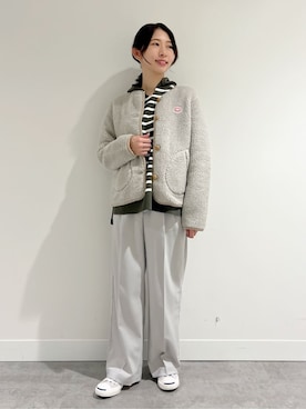 「Vincent et Mireille（バンソンエミレイユ）のアイテム」を使った、canaさん（レディース・159cm）の秋コーディネート