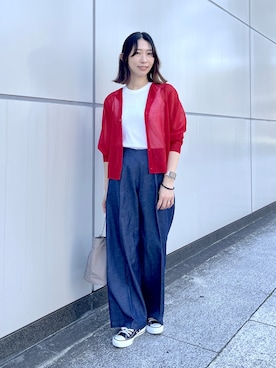 「MINIMUM（ミニマム）のアイテム（ワンピース/ドレス）」を使った、吉村佳菜子さん（レディース・160cm）の春コーディネート
