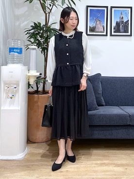 吉村佳菜子さん(レディース・160cm)の冬コーディネート