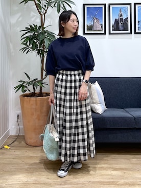 吉村佳菜子さん(レディース・160cm)の春コーディネート