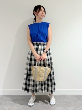 canaさん（レディース・159cm）の夏コーディネート