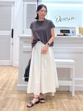 吉村佳菜子さん(レディース・159cm)の夏コーディネート