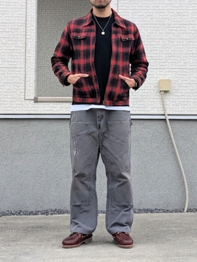 「WOOLRICH（ウールリッチ）のアイテム」を使った、Rug.さん（メンズ・185cm）の春コーディネート