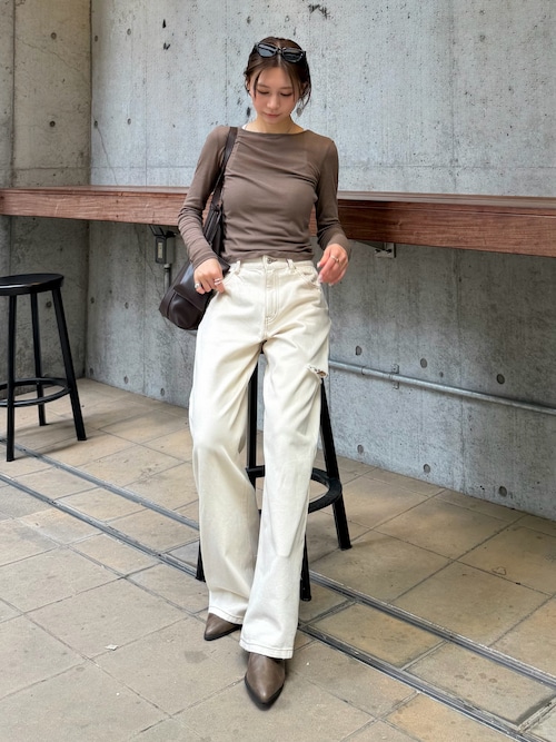 ワイドパンツ ジーンズ デニム デニムパンツ loose vintage like denim