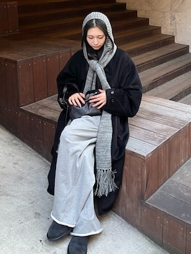 「アイテム（バッグ）」を使った、meiさん（レディース・161cm・20代）の冬コーディネート