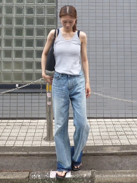 「Studio Doe（スタジオドー）のアイテム」を使った、meiさん（レディース・161cm）の夏コーディネート