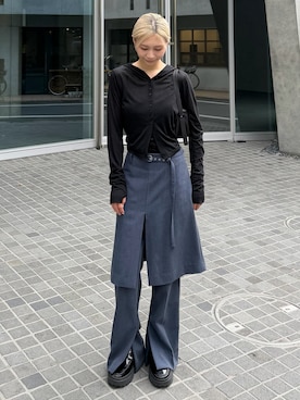 「アイテム（その他パンツ）」を使った、meiさん（レディース・161cm）の夏コーディネート