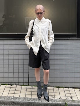 「靴下屋（クツシタヤ）のアイテム」を使った、meiさん（レディース・161cm）の春コーディネート