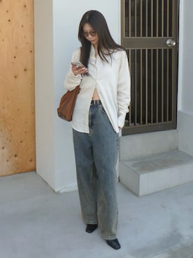 「A.D.S.R.（エーディーエスアール）のアイテム」を使った、meiさん（レディース・161cm）の春コーディネート