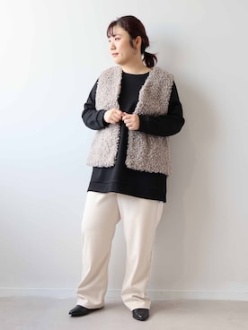 「アイテム（チュニック）」を使った、Hi! ONLINE STOREさん（レディース・160cm）の冬コーディネート