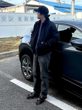 「アイテム（ローファー）」を使った、metalmasterさん（メンズ・175cm・40代）の冬コーディネート