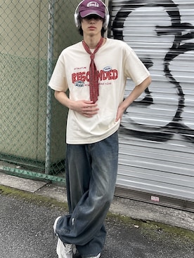 「HOOK（フック）のアイテム」を使った、HOOK officialさん（メンズ・181cm）の夏コーディネート