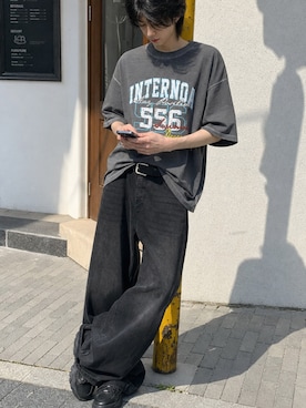 「HOOK（フック）のアイテム」を使った、HOOK officialさん（メンズ・175cm）の夏コーディネート