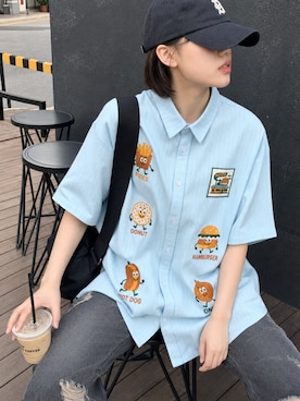 「レトロ」｜HOOK officialさん（レディース・160cm）の夏コーディネート