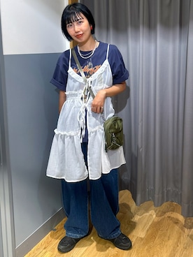 阿部みかさん(レディース・158cm)の夏コーディネート