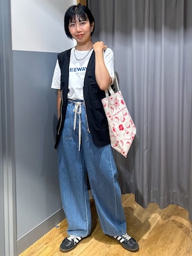 阿部みかさん(レディース・158cm)の夏コーディネート