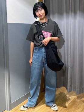 阿部みかさん（レディース・158cm）の夏コーディネート