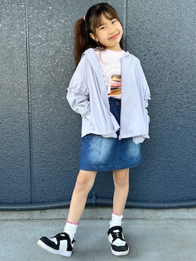 阿部みかさん(キッズ・132cm)の春コーディネート