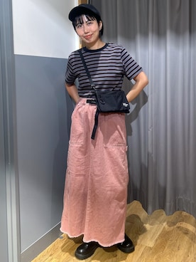 「BACK NUMBER（バックナンバー）のアイテム」を使った、阿部みかさん（レディース・158cm）の夏コーディネート